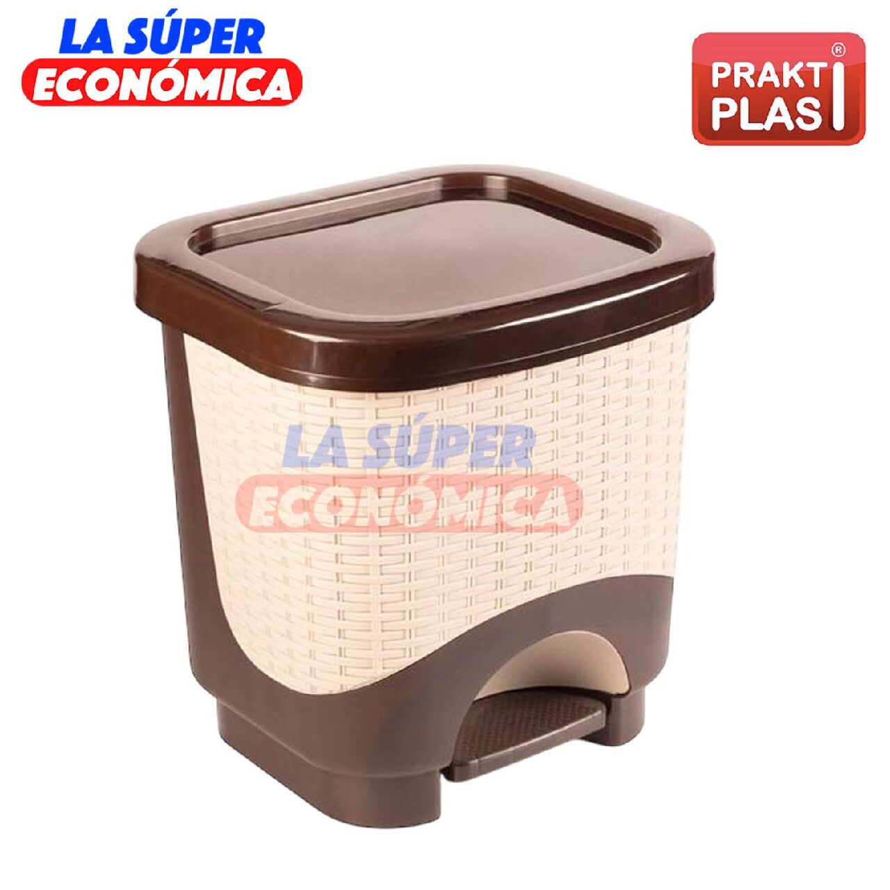 Papelera 20L Con Pedal Rattán